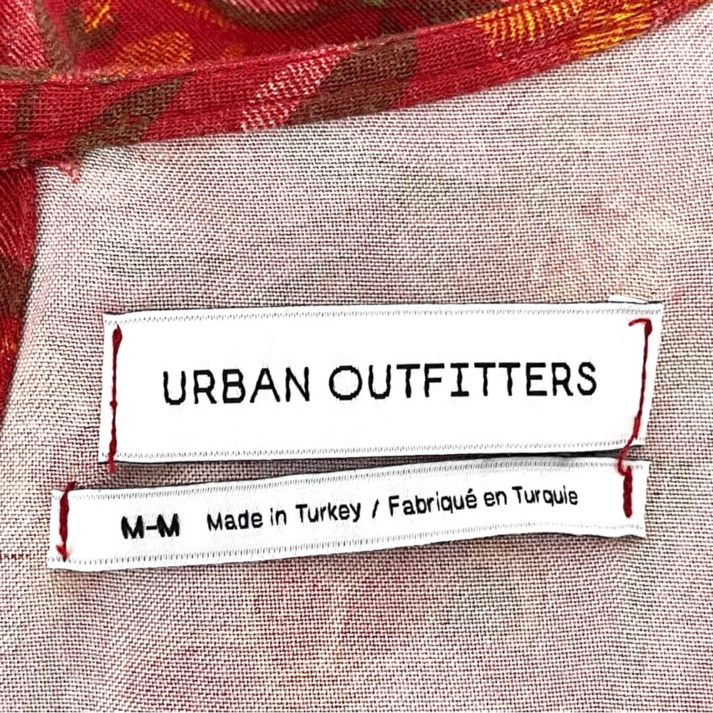 Urban Outfitters Floral V-neck Tunic Mini Dress Size M - Picture 6 of 8